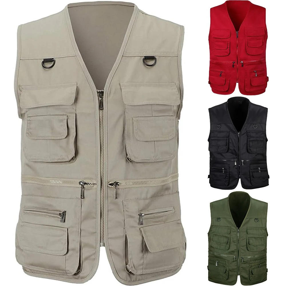 Gilet da trekking da uomo con tasche multiple