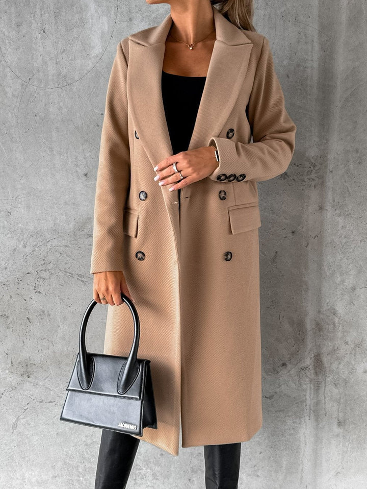 Women's Double-Breasted Winter Wool Coat
