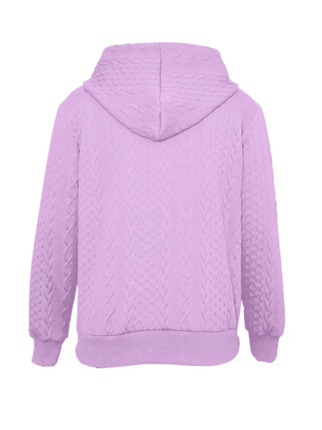 Women's Jacquard Hooded Zip Jacket