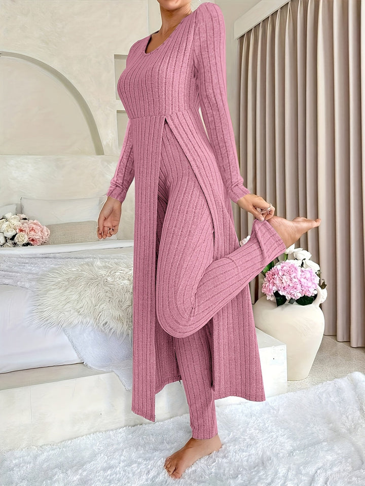 Women's Ribbed Loungewear Set