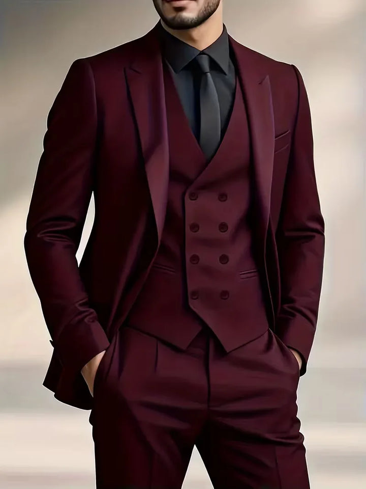 Men's Three Piece Wedding Suit