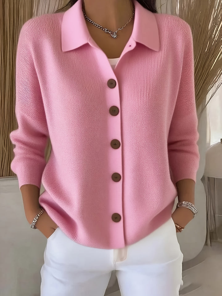 Women's Casual Button-Up Cardigan