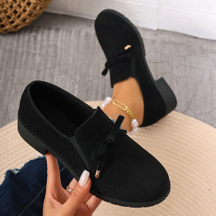 Women's Bow Detail Slip-On Loafers