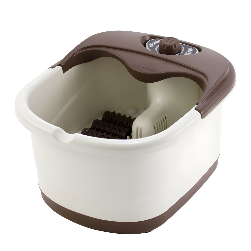Electric Foot Massage Spa with Heating Rollers and Bubble Therapy Bath - Image 1