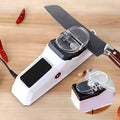 Electric Knife Sharpener with Automatic Grinding and Scissors Sharpening Slot - Image 1