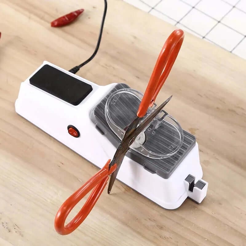 Electric Knife Sharpener with Automatic Grinding and Scissors Sharpening Slot - Image 4