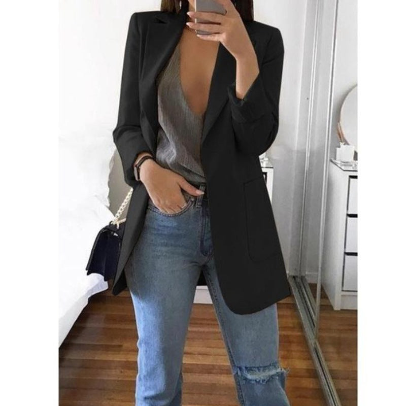 Women's Open Front Tailored Blazer