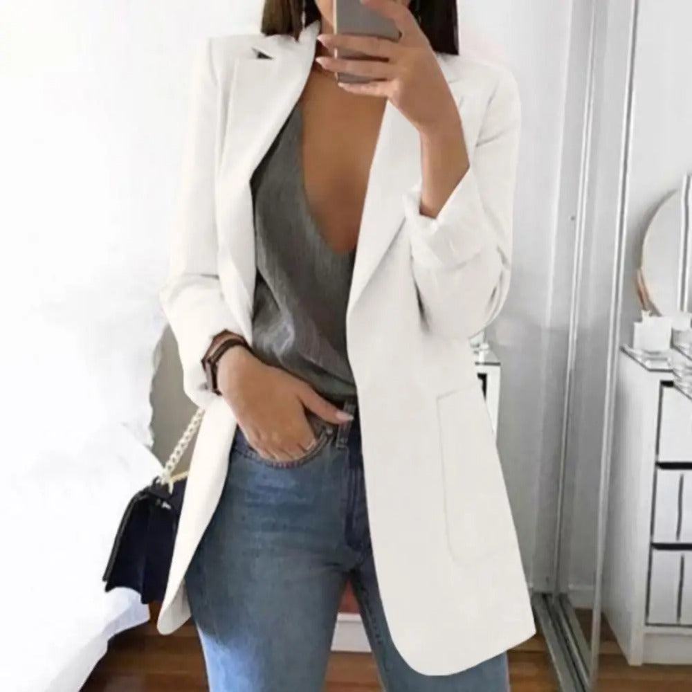 Women's Open Front Tailored Blazer