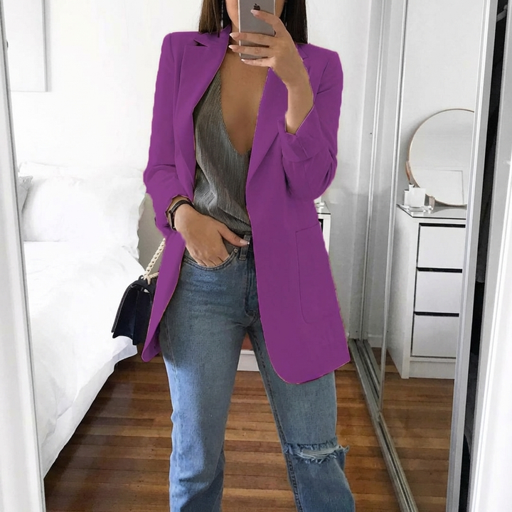 Women's Open Front Tailored Blazer