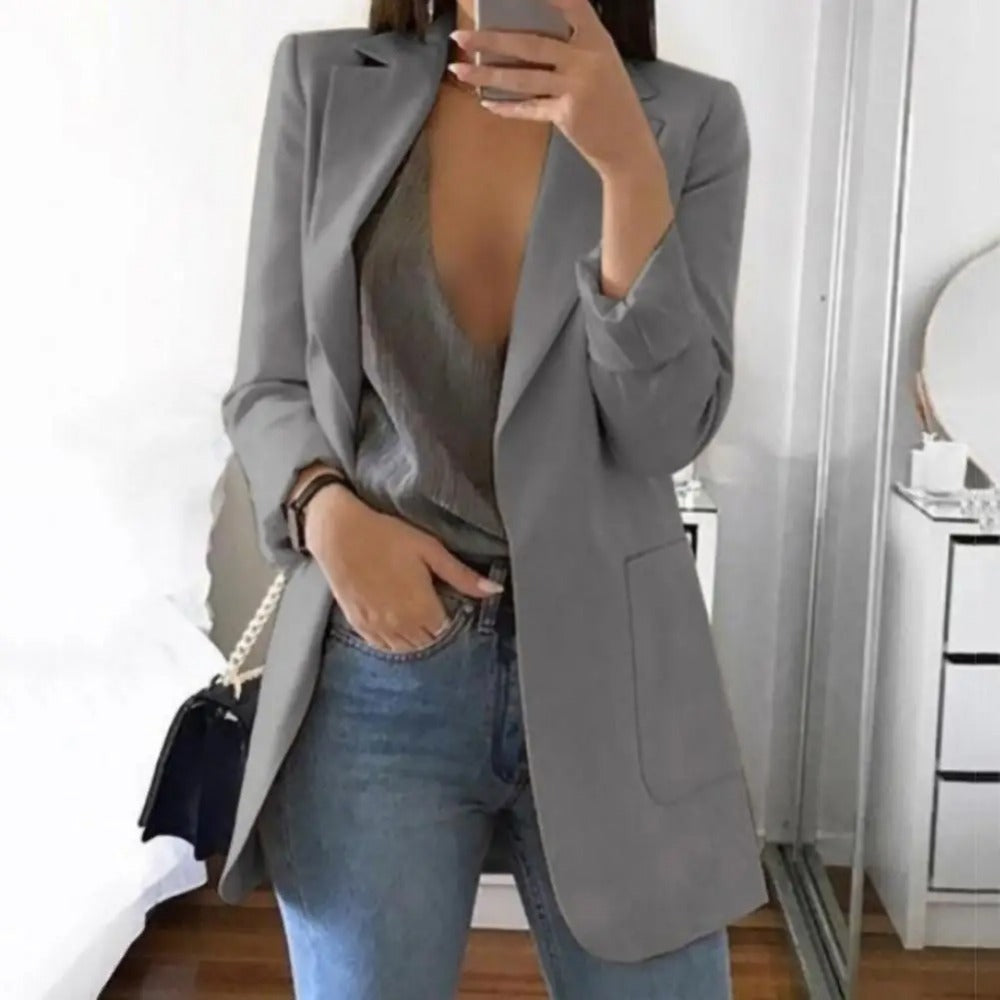 Women's Open Front Tailored Blazer