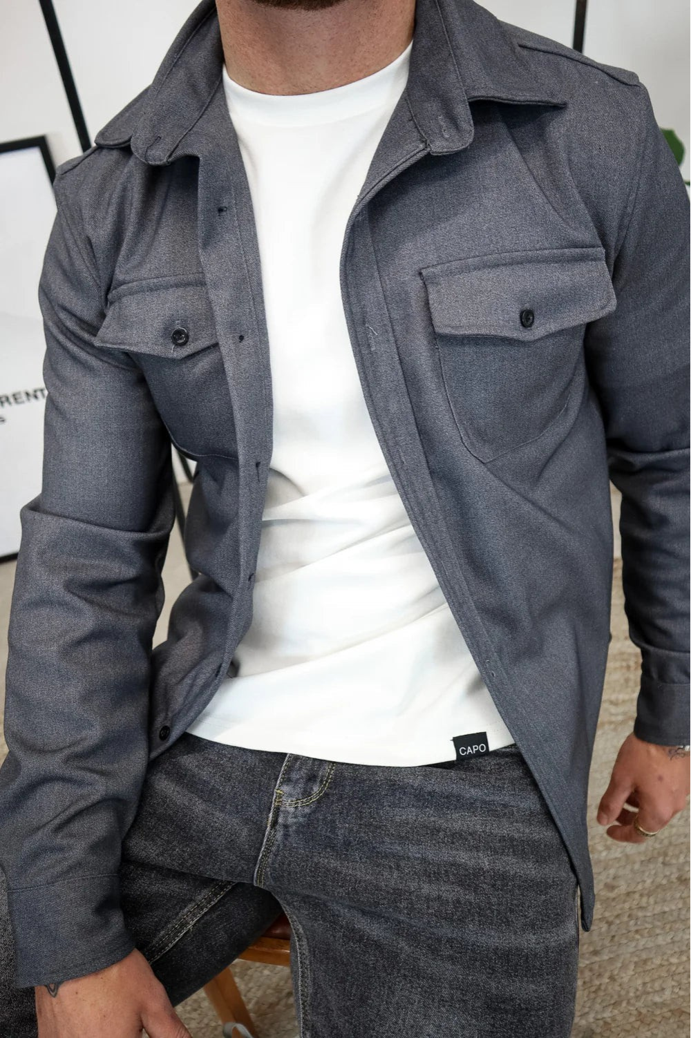 Men's Casual Layering Overshirt