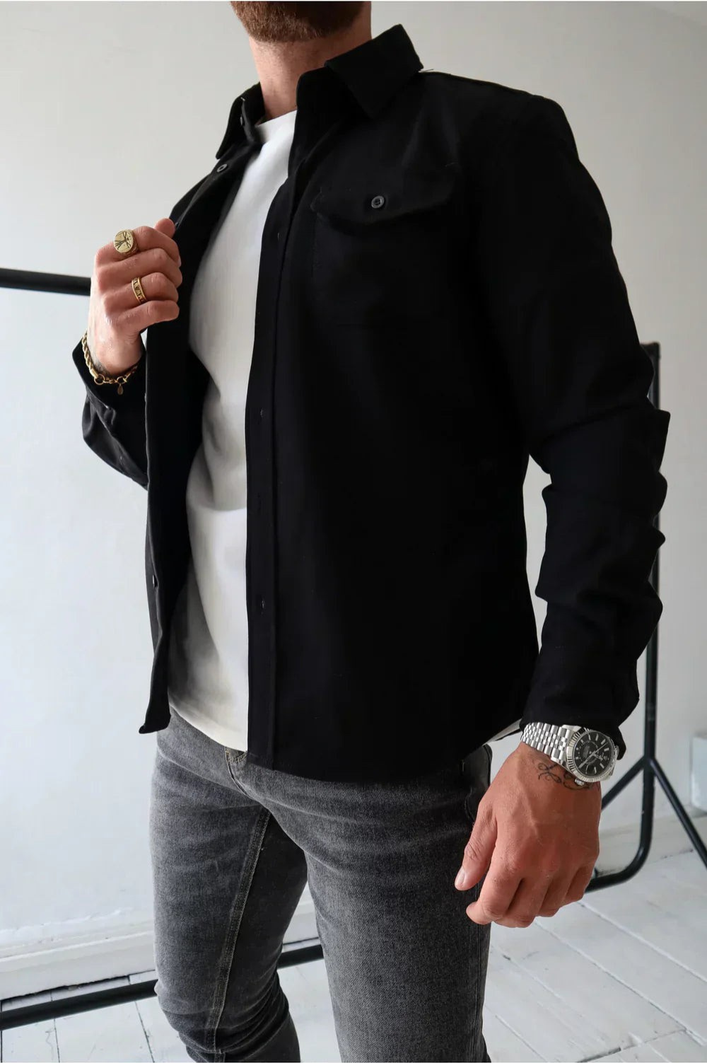 Men's Casual Layering Overshirt