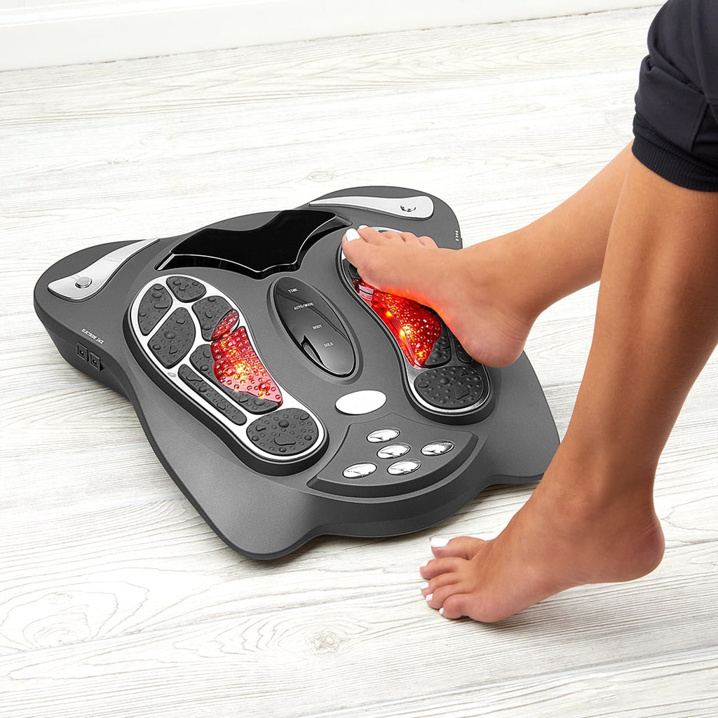 Ems Foot Massager with Tens Pads and Wireless Remote Control for Circulation Therapy - Image 1