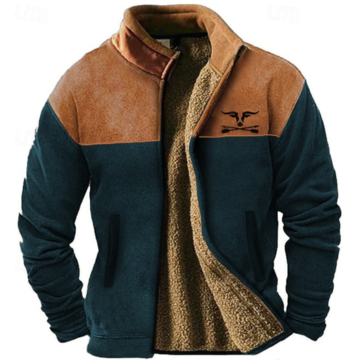 Men's Standing Collar Jacket