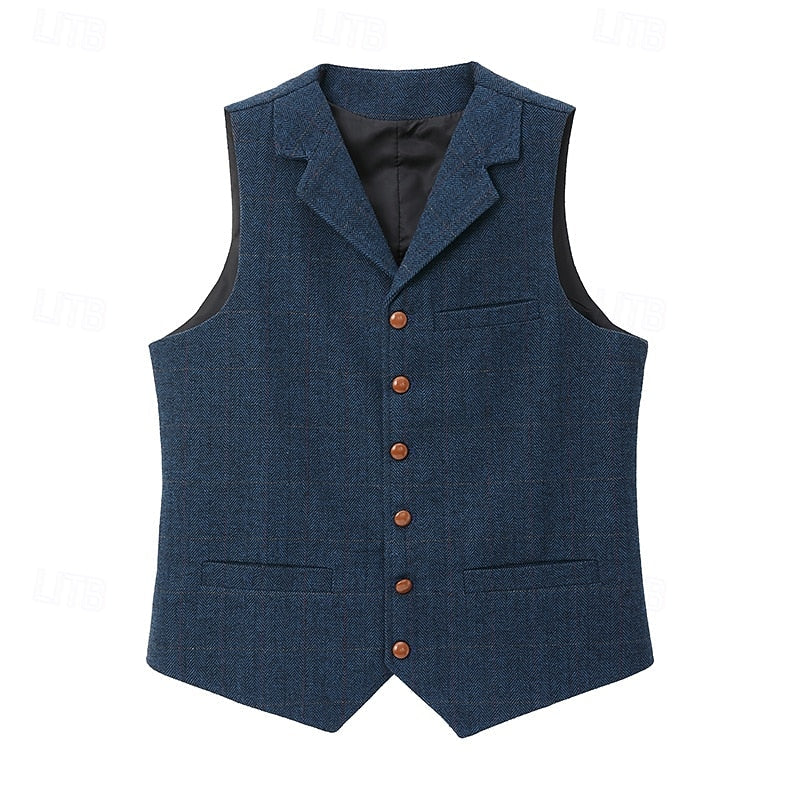 Men's Herringbone Waistcoat