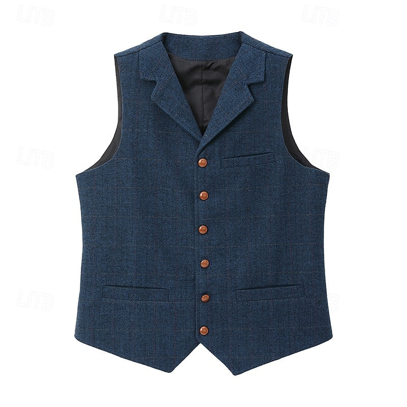 Men's Herringbone Waistcoat