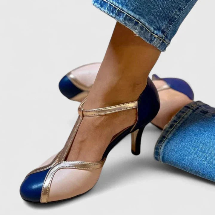 Women's T-Bar Kitten Heel Shoes