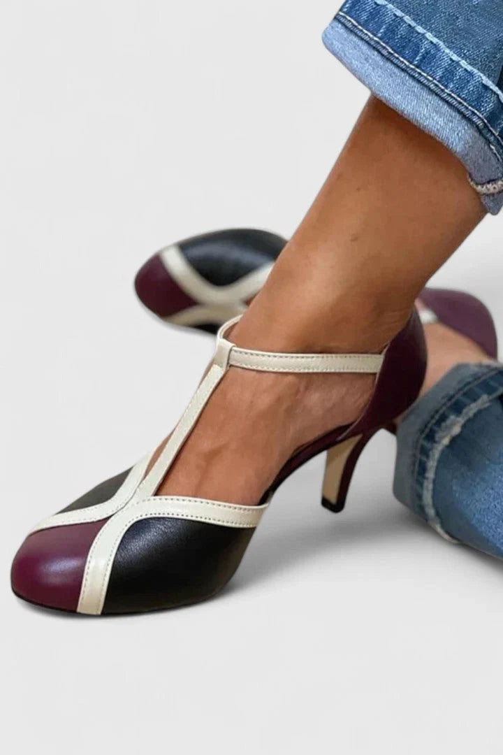 Women's T-Bar Kitten Heel Shoes