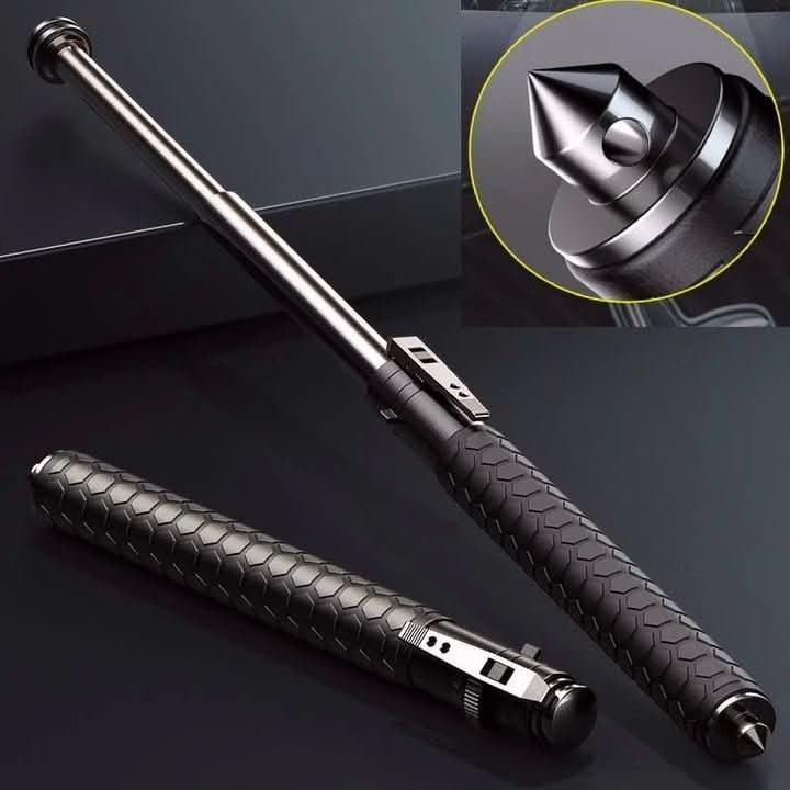 Expandable Baton with Spring-Loaded Telescopic Design and Glass Breaker for Self Defense - Image 3