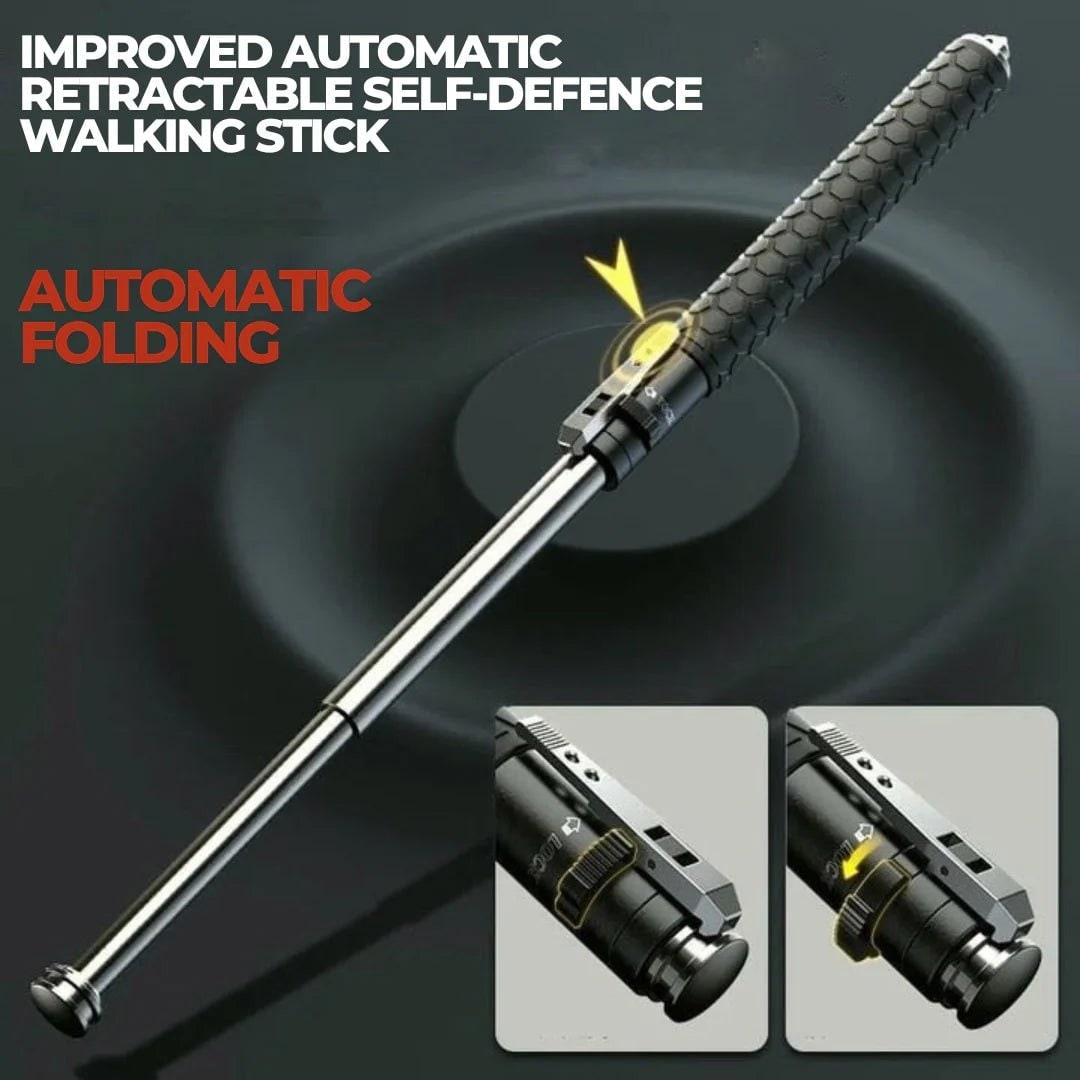 Expandable Baton with Spring-Loaded Telescopic Design and Glass Breaker for Self Defense - Image 6