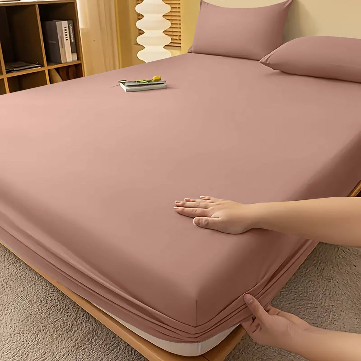 Extra Deep Fitted Bed Sheet with Wrinkle-Resistant Smooth Finish and Secure Elasticized Corners - Image 15