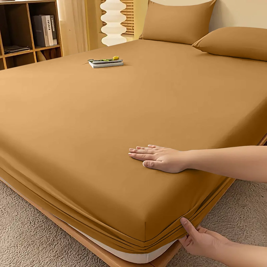 Extra Deep Fitted Bed Sheet with Wrinkle-Resistant Smooth Finish and Secure Elasticized Corners - Image 29