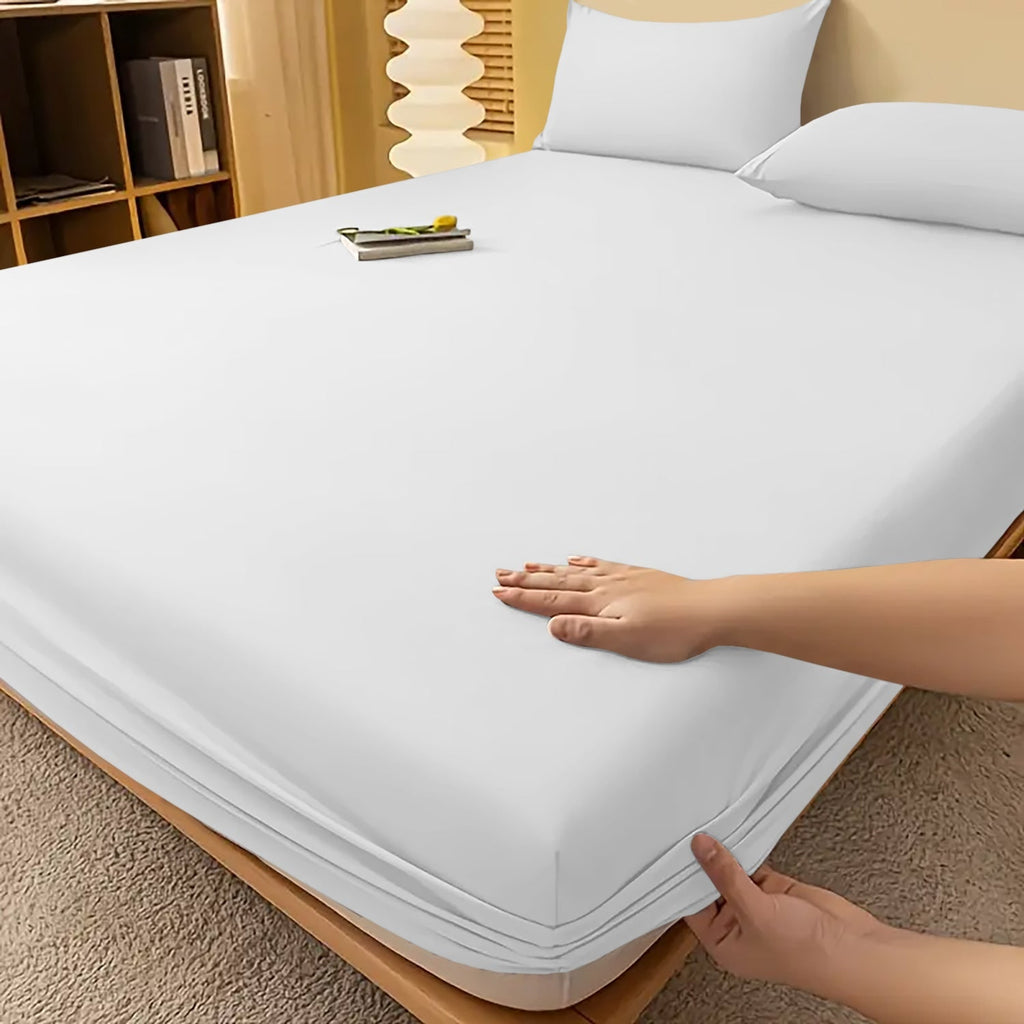 Extra Deep Fitted Bed Sheet with Wrinkle-Resistant Smooth Finish and Secure Elasticized Corners - Image 3