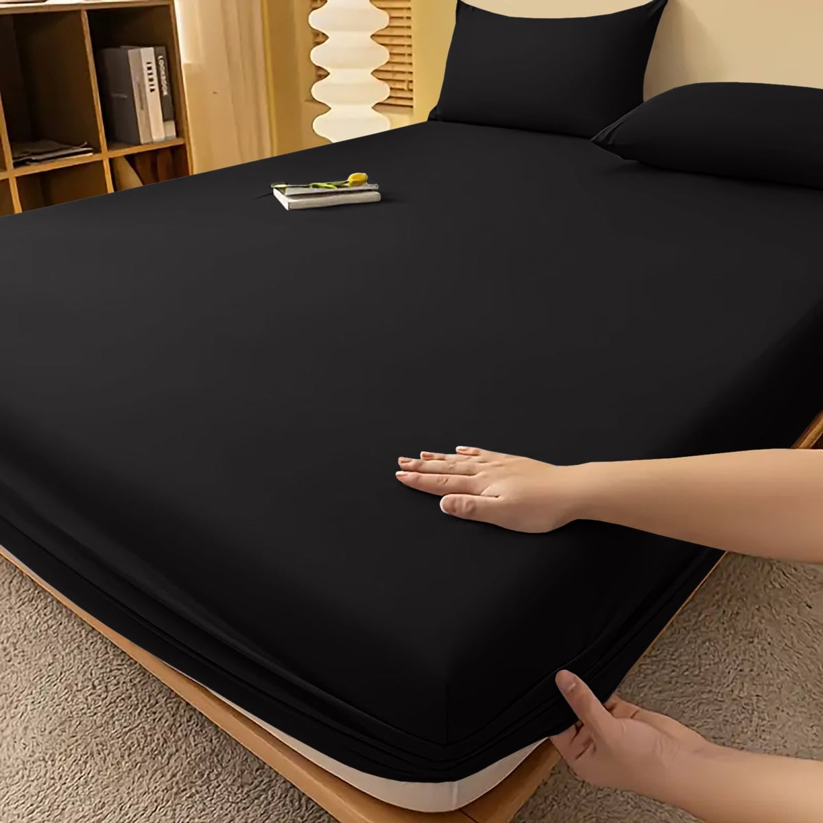 Extra Deep Fitted Bed Sheet with Wrinkle-Resistant Smooth Finish and Secure Elasticized Corners - Image 37