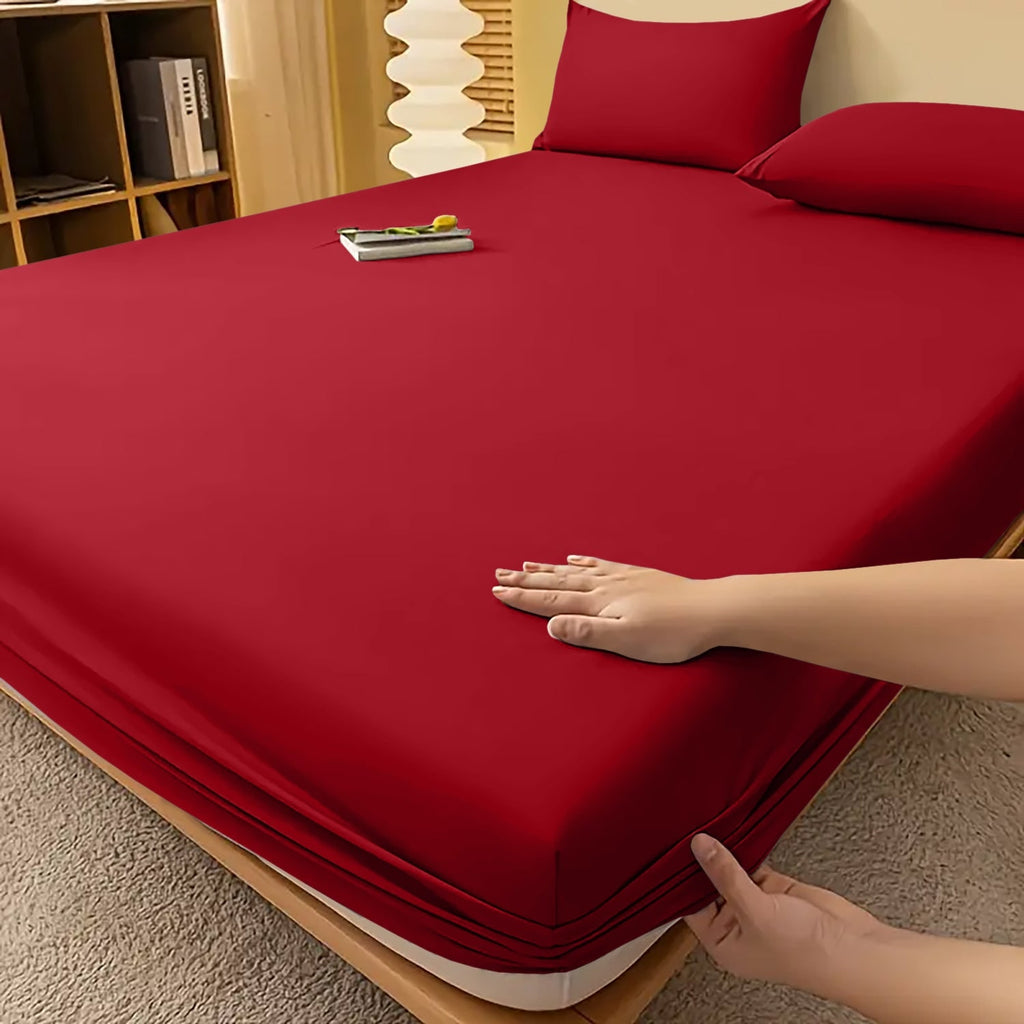 Extra Deep Fitted Bed Sheet with Wrinkle-Resistant Smooth Finish and Secure Elasticized Corners - Image 40