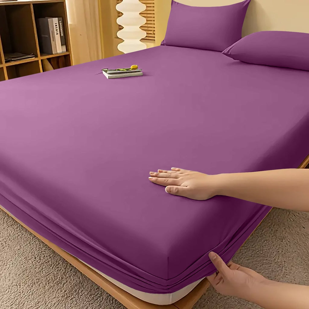 Extra Deep Fitted Bed Sheet with Wrinkle-Resistant Smooth Finish and Secure Elasticized Corners - Image 42
