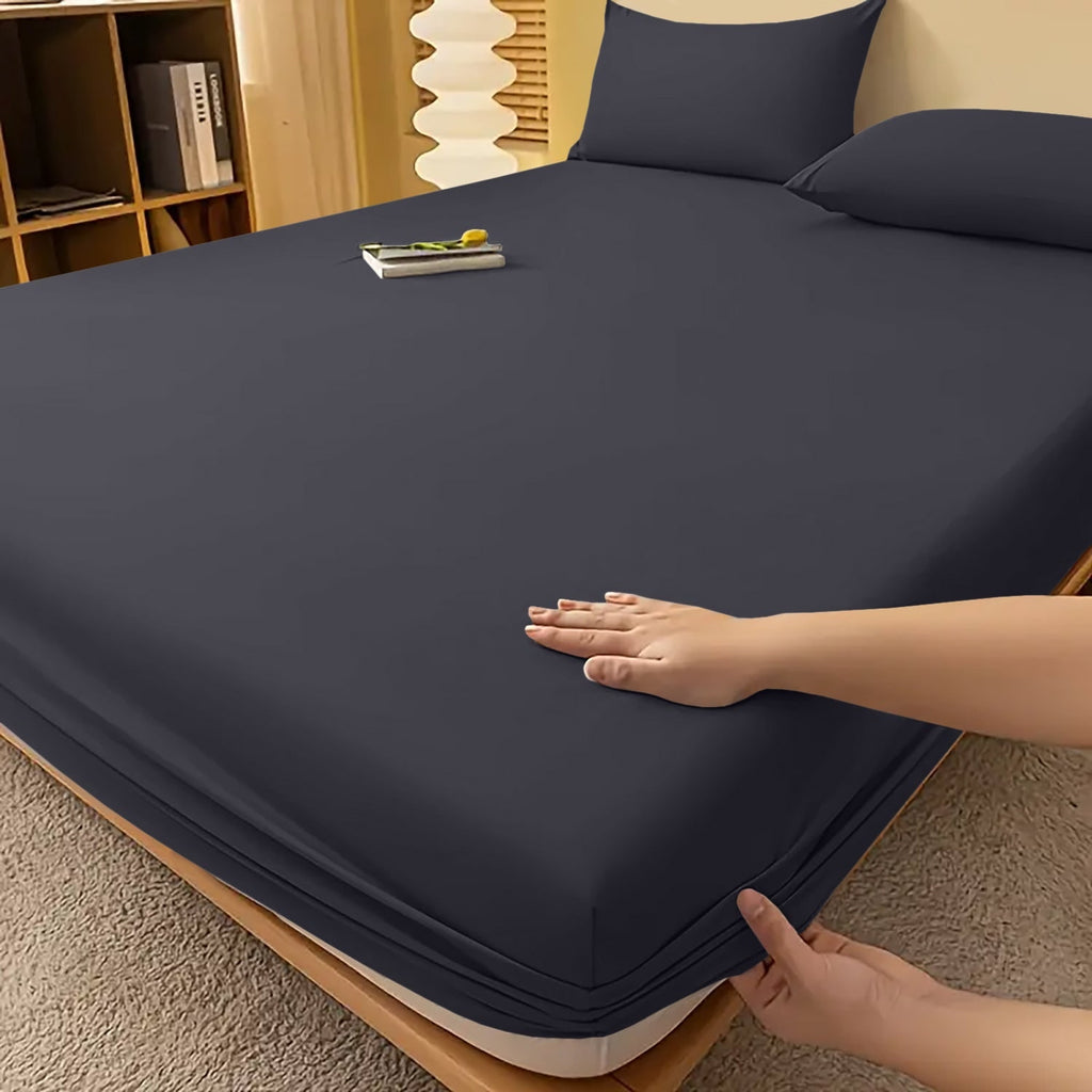 Extra Deep Fitted Bed Sheet with Wrinkle-Resistant Smooth Finish and Secure Elasticized Corners - Image 45