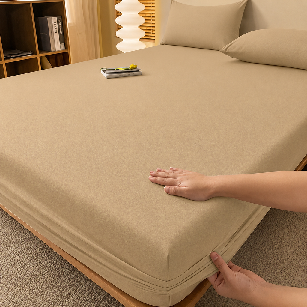 Extra Deep Fitted Bed Sheet with Wrinkle-Resistant Smooth Finish and Secure Elasticized Corners - Image 51