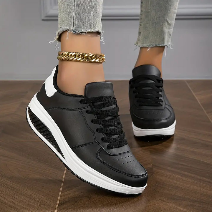 Women's Platform Lace Up Trainers