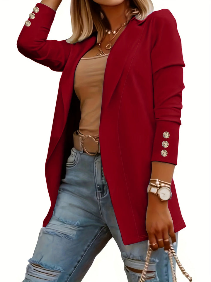Women's Mid-Length Lapel Coat