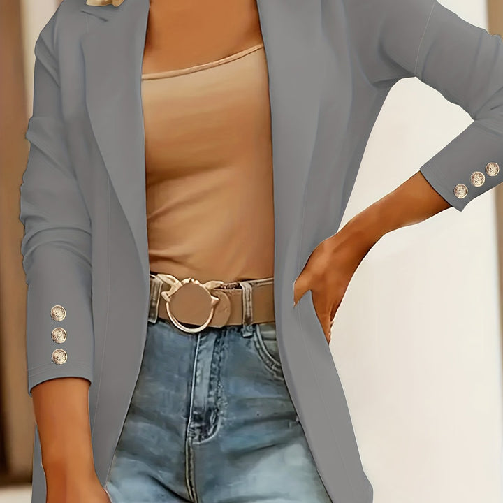 Women's Mid-Length Lapel Coat