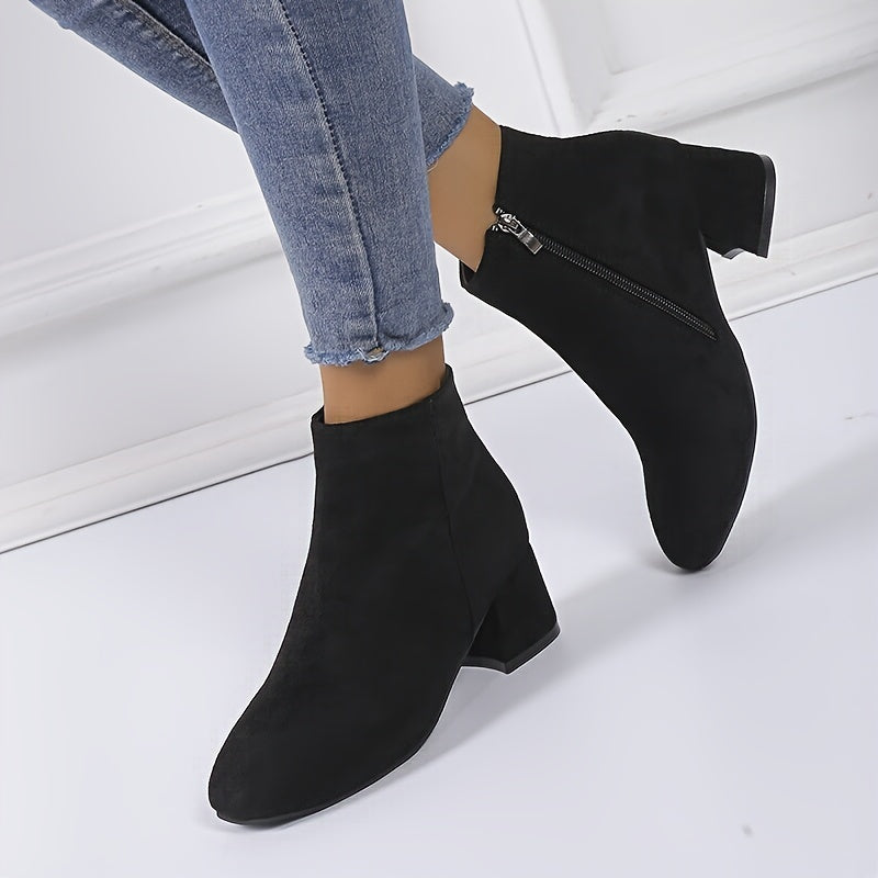 Women's Block Heel Chelsea Ankle Boots