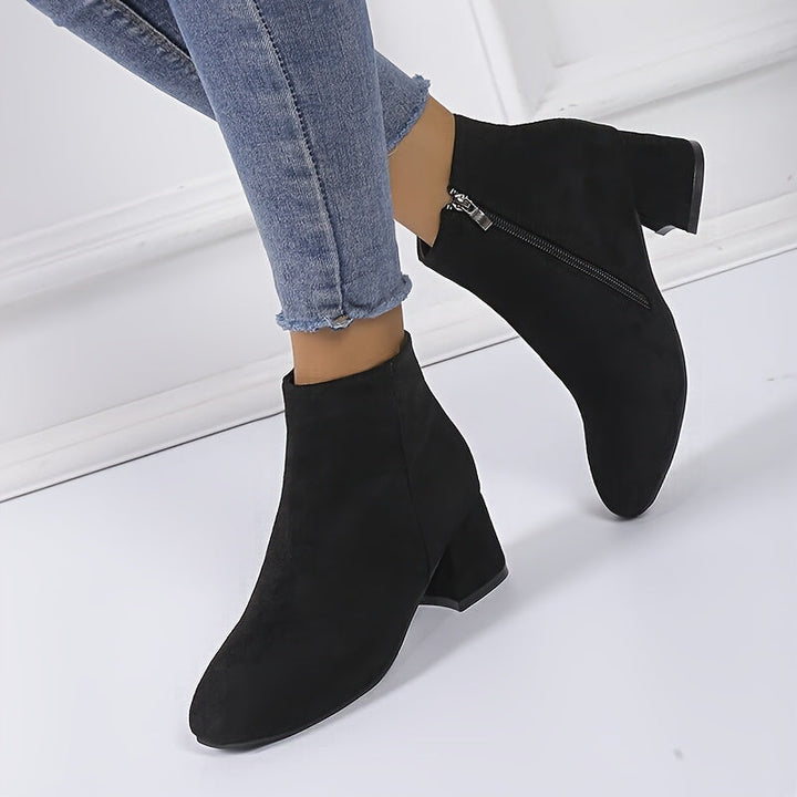 Women's Block Heel Chelsea Ankle Boots