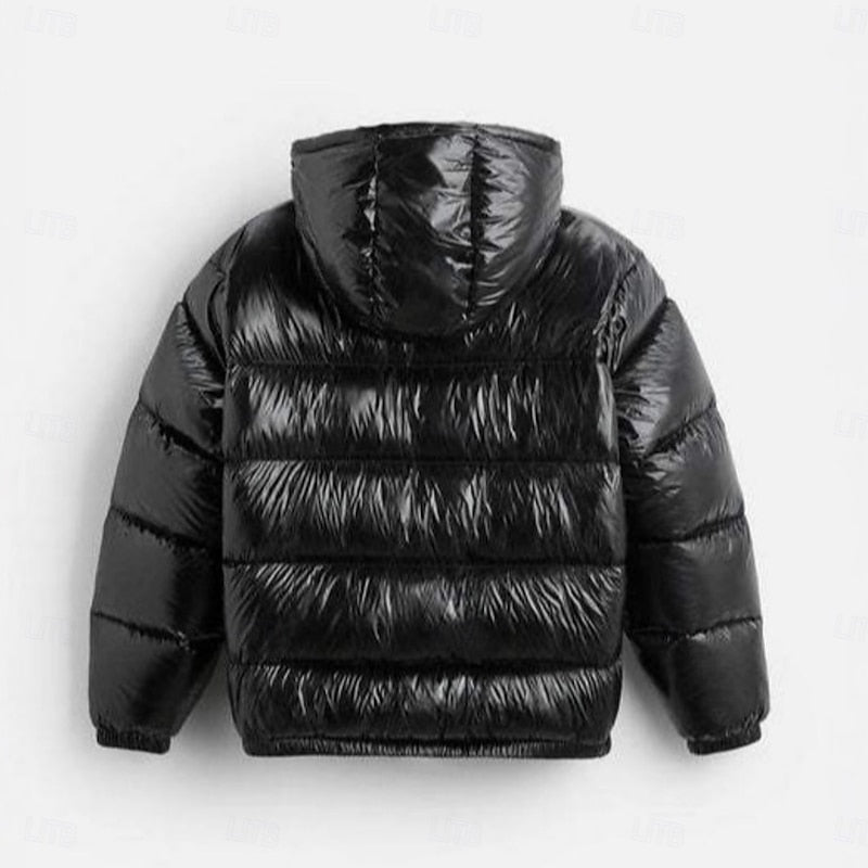 Men's Padded Winter Jacket with Hood