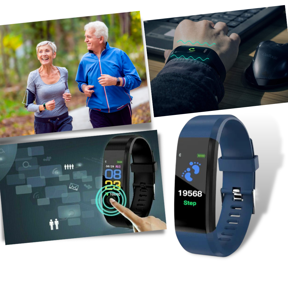 Fitness Tracker Watch with Heart Rate Monitor and Step Counter Activity Tracking - Image 1