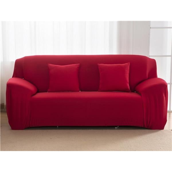 Fitted Sofa Slipcover with Stretch Fabric and Elastic Knit Design for Universal Fit - Image 12