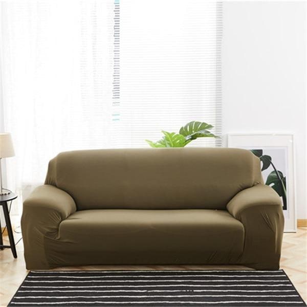 Fitted Sofa Slipcover with Stretch Fabric and Elastic Knit Design for Universal Fit - Image 21