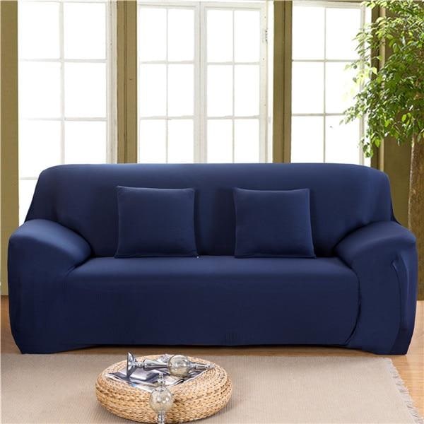 Fitted Sofa Slipcover with Stretch Fabric and Elastic Knit Design for Universal Fit - Image 4