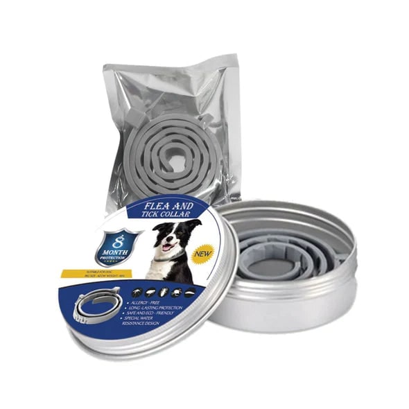 Flea Collar for Cats and Dogs with Adjustable Silicone Strap and 8 Month Natural Protection - Image 2