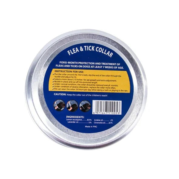 Flea Collar for Cats and Dogs with Adjustable Silicone Strap and 8 Month Natural Protection - Image 3