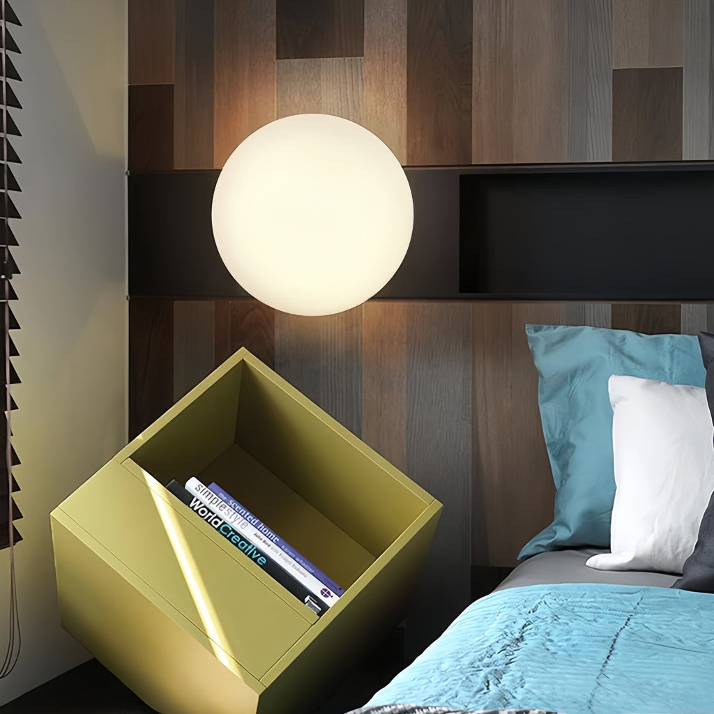 Flush Mount Ceiling Light with Frosted Glass Globe and Modern Round Design - Image 3