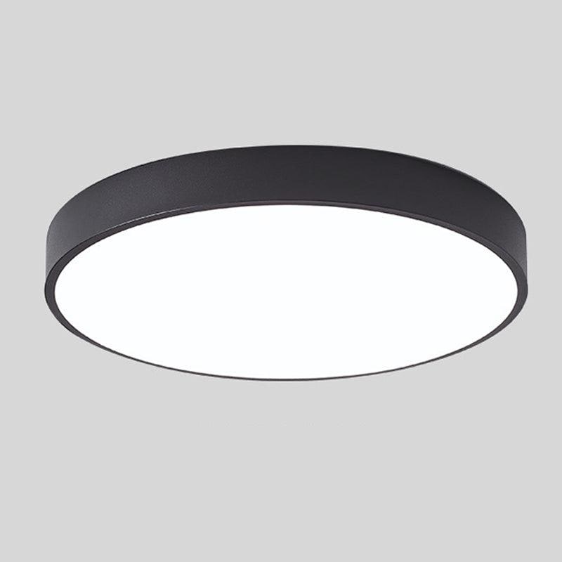 Flush Mount Ceiling Light with Modern Round Design and Wood Accent LED - Image 10