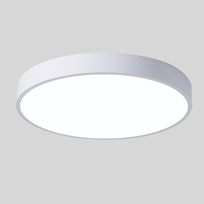 Flush Mount Ceiling Light with Modern Round Design and Wood Accent LED - Image 11