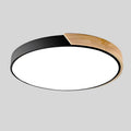 Flush Mount Ceiling Light with Modern Round Design and Wood Accent LED - Image 16