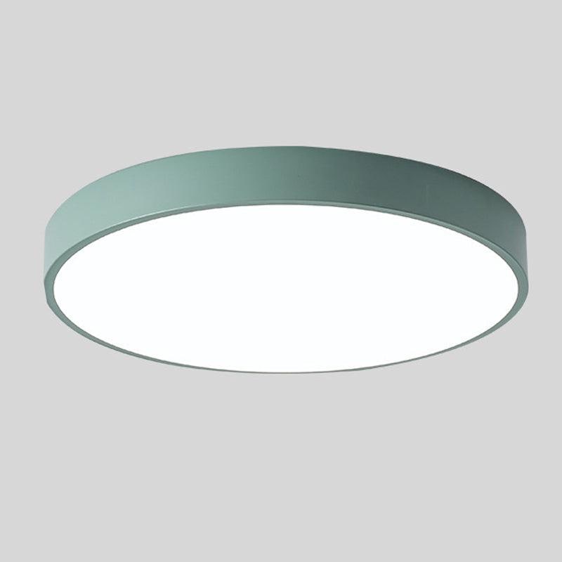 Flush Mount Ceiling Light with Modern Round Design and Wood Accent LED - Image 6