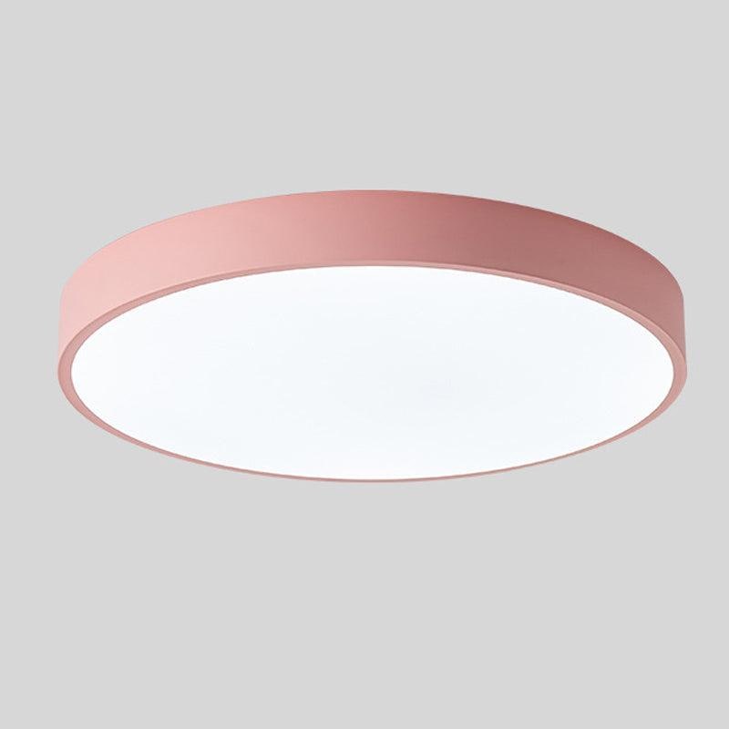 Flush Mount Ceiling Light with Modern Round Design and Wood Accent LED - Image 9
